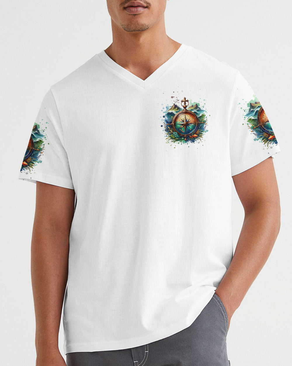 NOT ALL WHO WANDER ARE LOST COMPASS ALL OVER PRINT - TLNT0603251