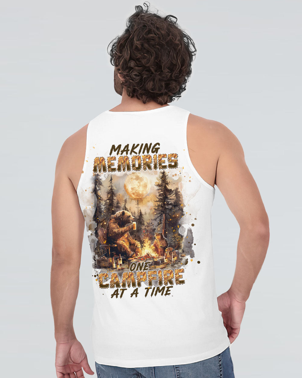 MAKING MEMORIES ONE CAMPFIRE AT A TIME BEAR ALL OVER PRINT - TLNT0609241