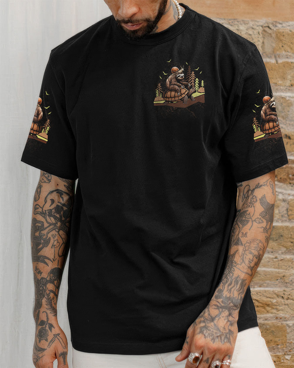 SLOW DOWN TO GO FURTHER NOT FAST NOT FURIOUS ALL OVER PRINT - TLNT0708254