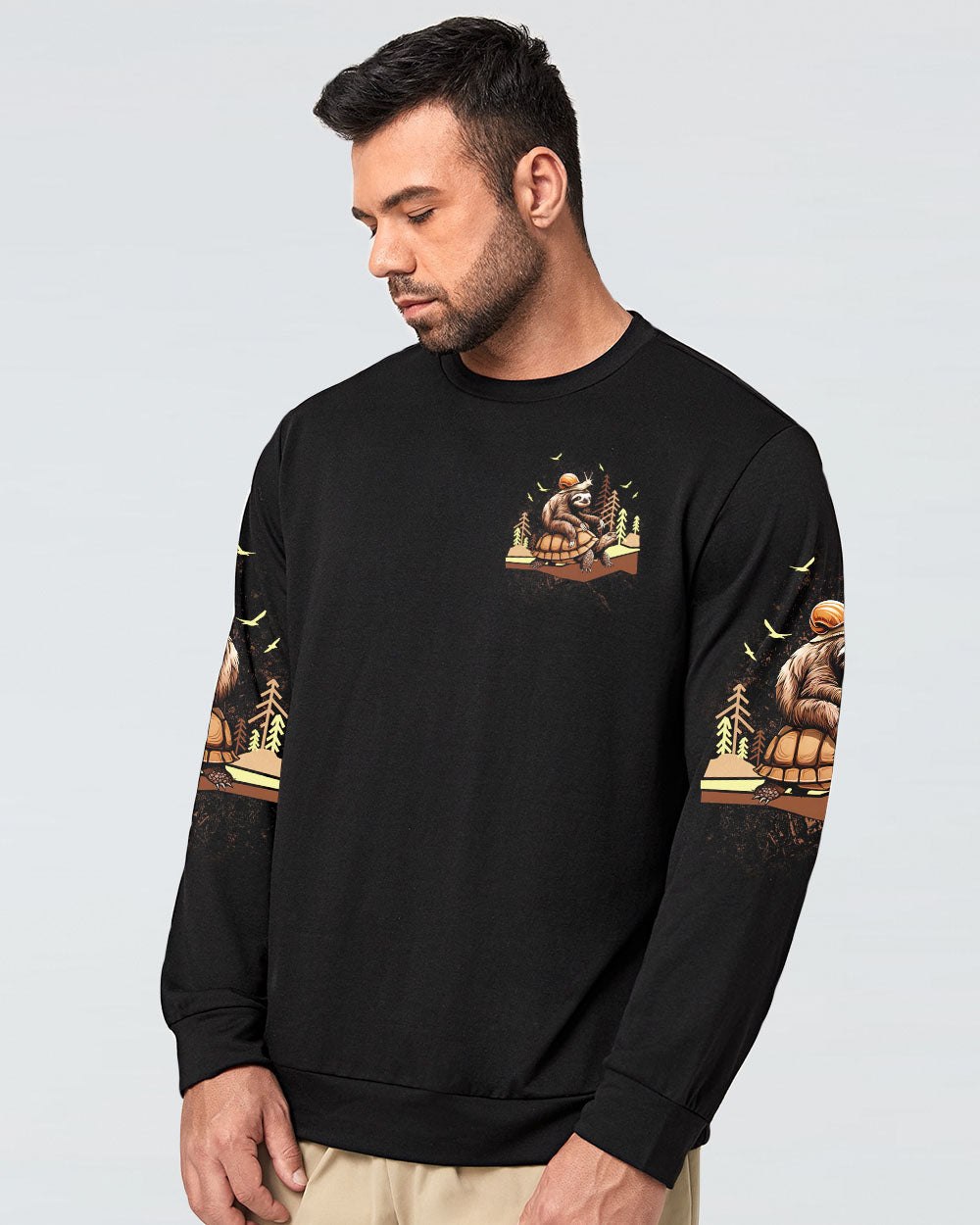 SLOW DOWN TO GO FURTHER NOT FAST NOT FURIOUS ALL OVER PRINT - TLNT0708254