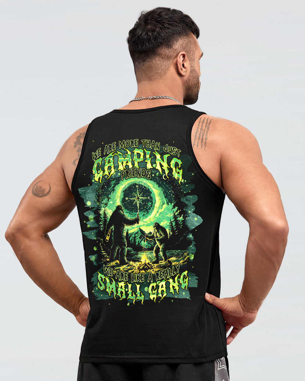 SMALL GANG BIGFOOT CAMPFIRE ALL OVER PRINT - TLNT0803251