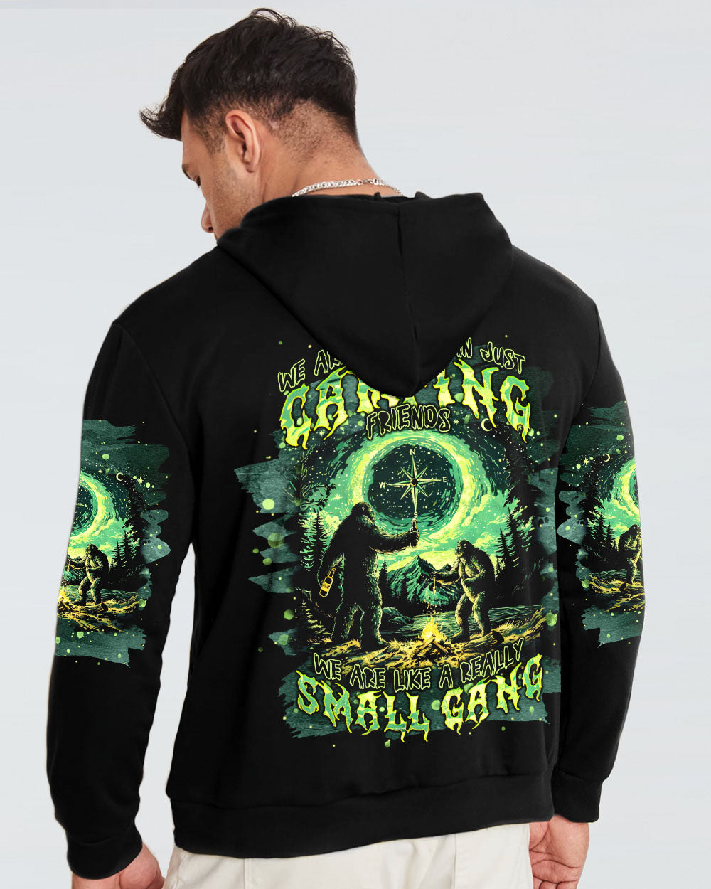 SMALL GANG BIGFOOT CAMPFIRE ALL OVER PRINT - TLNT0803251