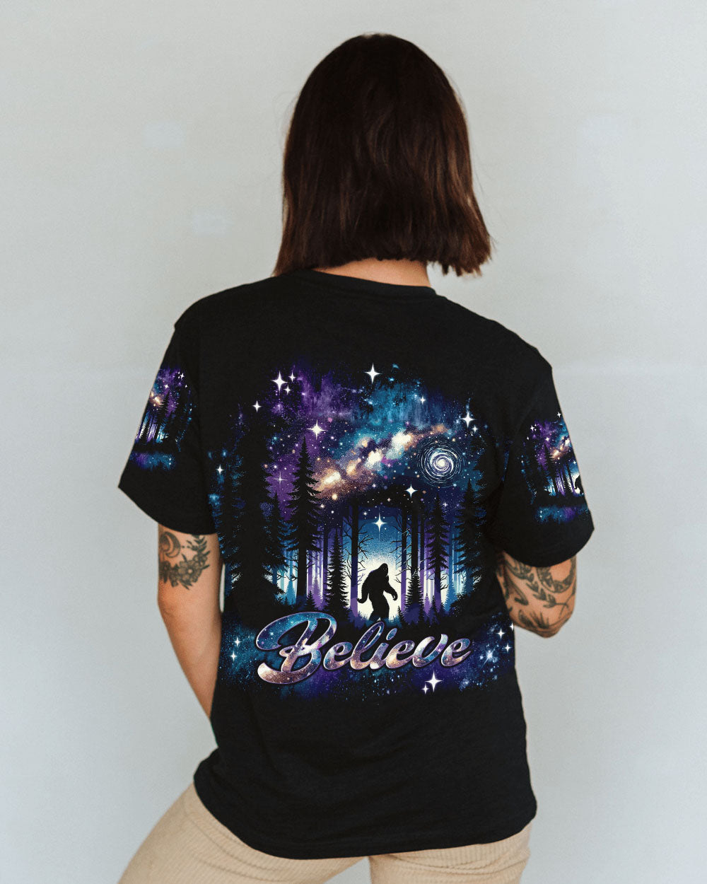 BELIEVE BIGFOOT ALL OVER PRINT - TLNT0811241
