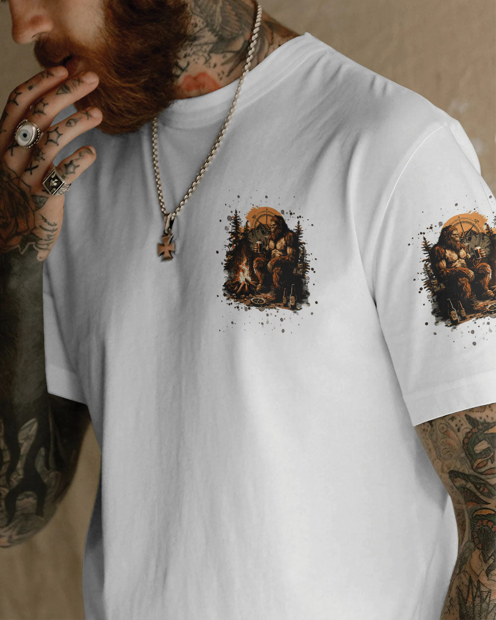 MAKING MEMORIES ONE CAMPFIRE AT A TIME BIGFOOT ALL OVER PRINT - TLNT0908241