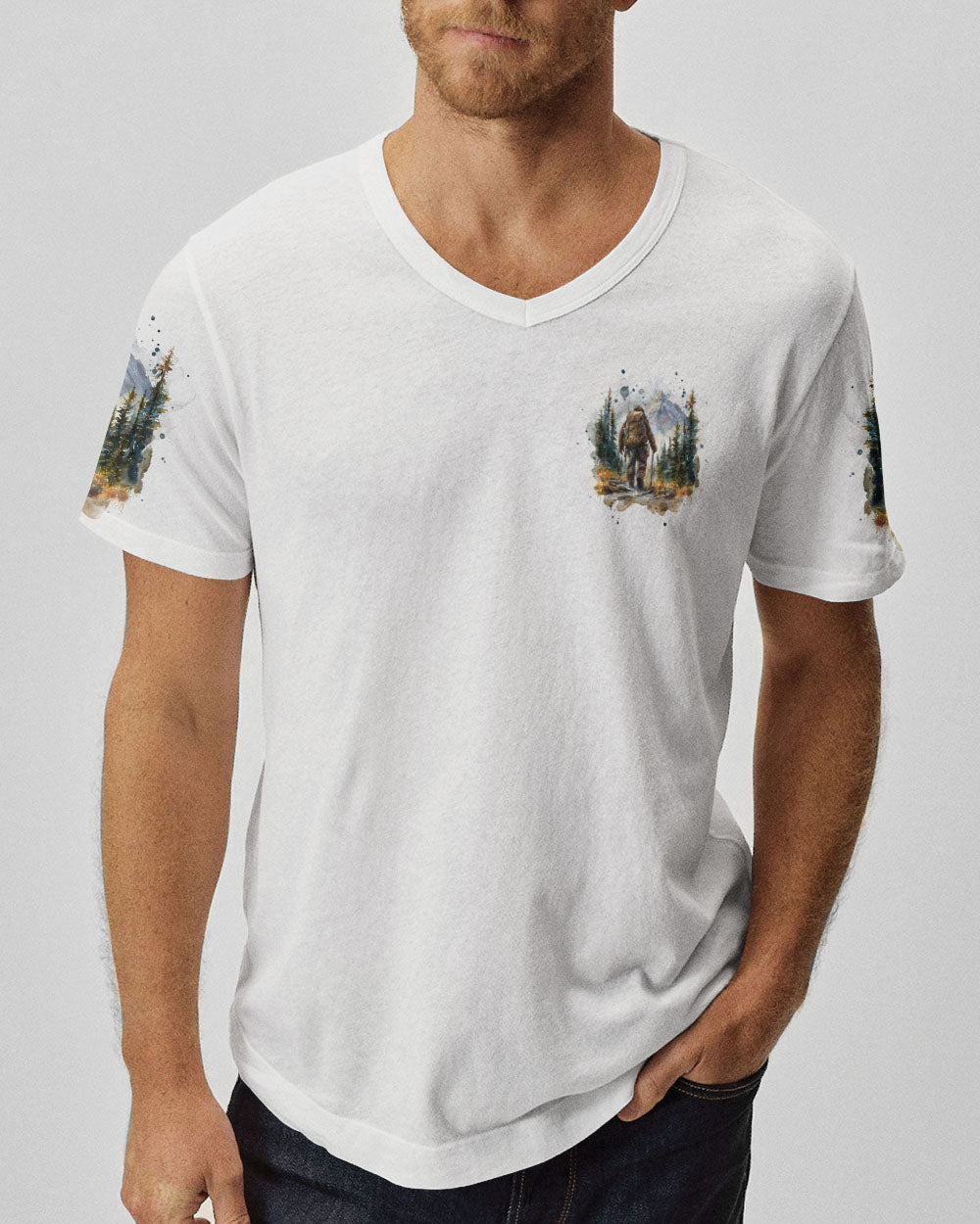 THE CLOSER I GET TO NATURE BIGFOOT HIKING ALL OVER PRINT - TLNT1009242