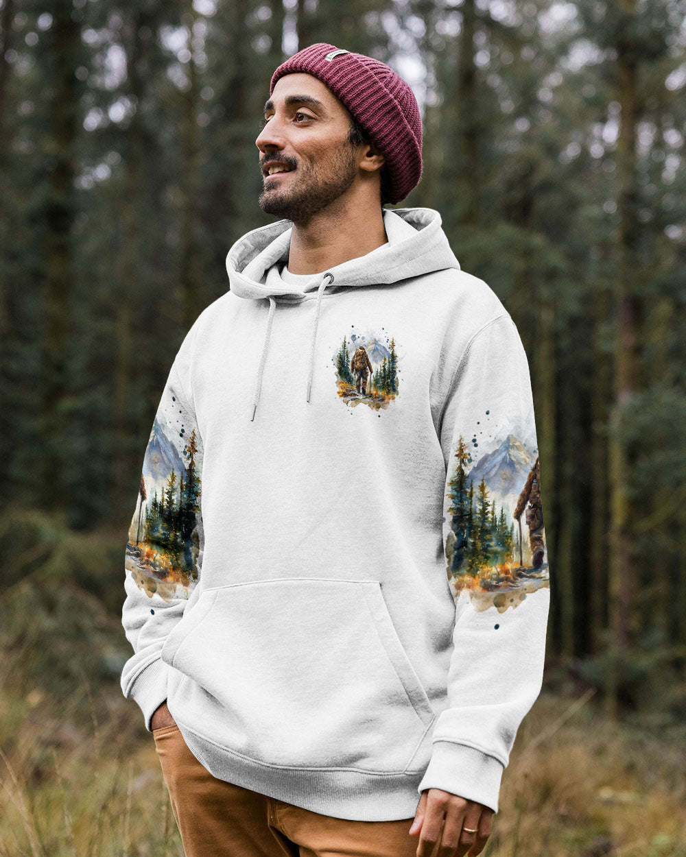 THE CLOSER I GET TO NATURE BIGFOOT HIKING ALL OVER PRINT - TLNT1009242