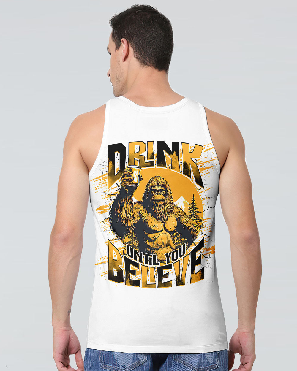 DRINK UNTIL YOU BELIEVE BIGFOOT ALL OVER PRINT - TLNT1009252