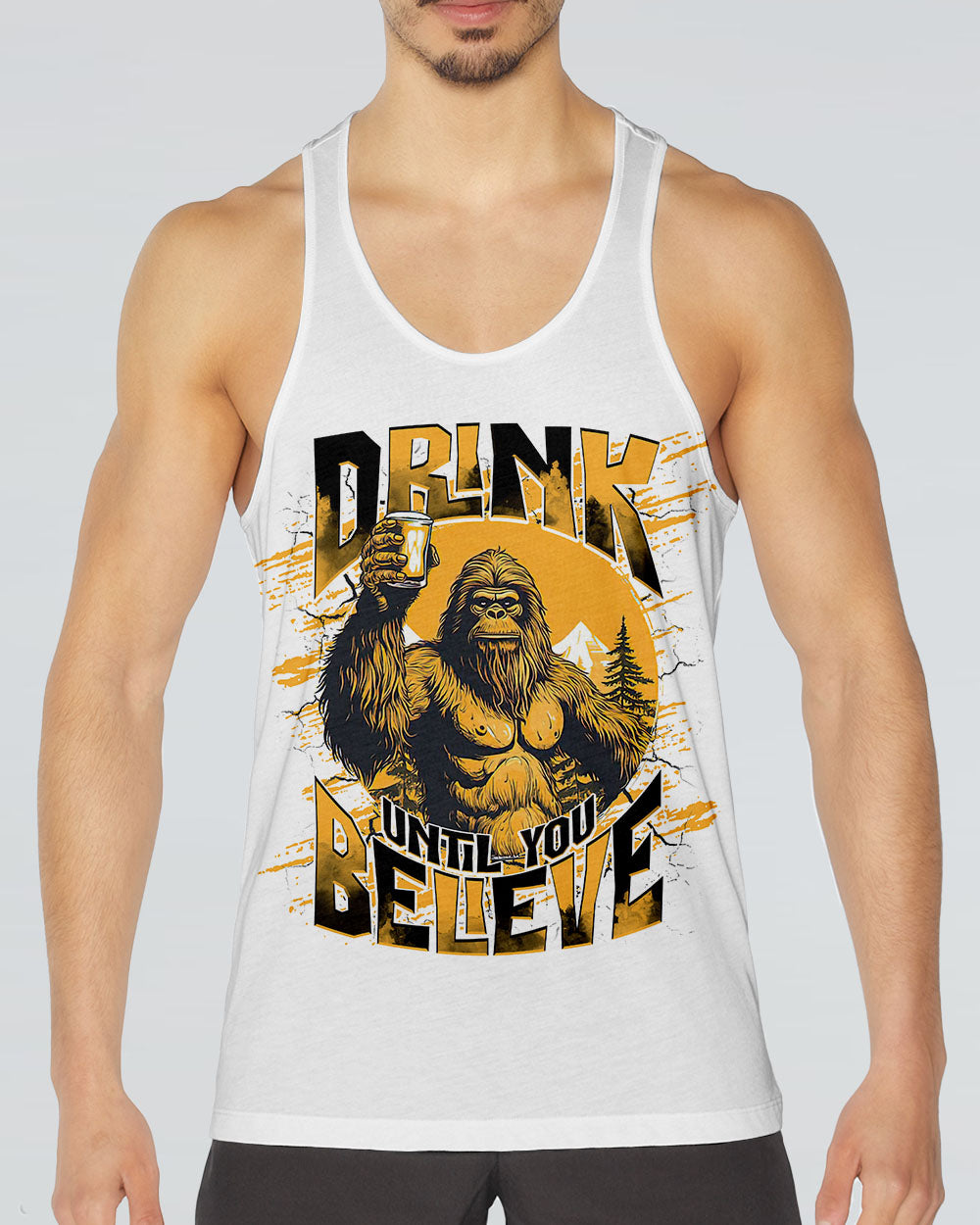 DRINK UNTIL YOU BELIEVE BIGFOOT ALL OVER PRINT - TLNT1009252