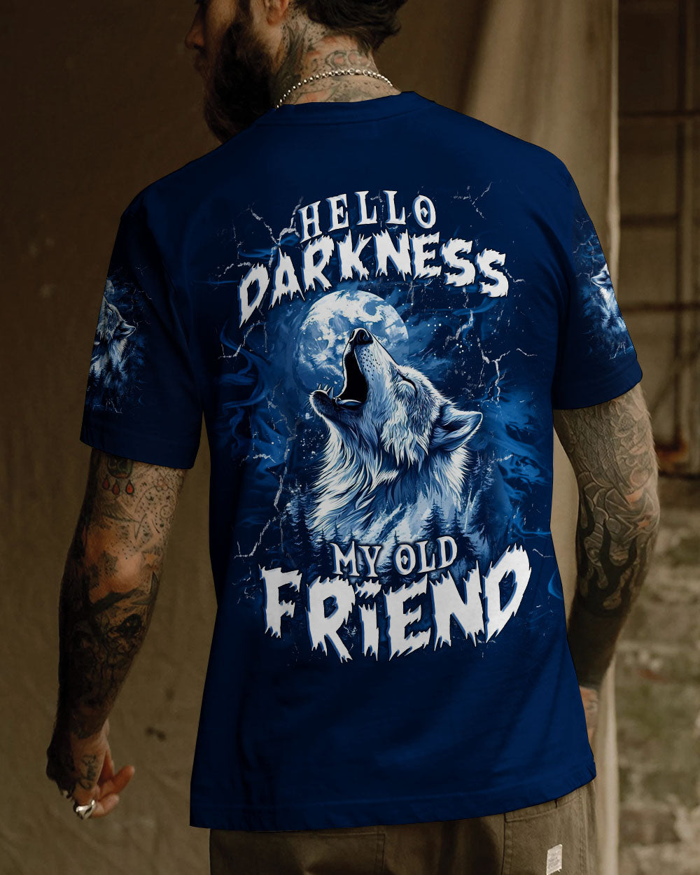 HELLO DARKNESS MY OLD FRIEND WOLF ALL OVER PRINT - TLNT1011252