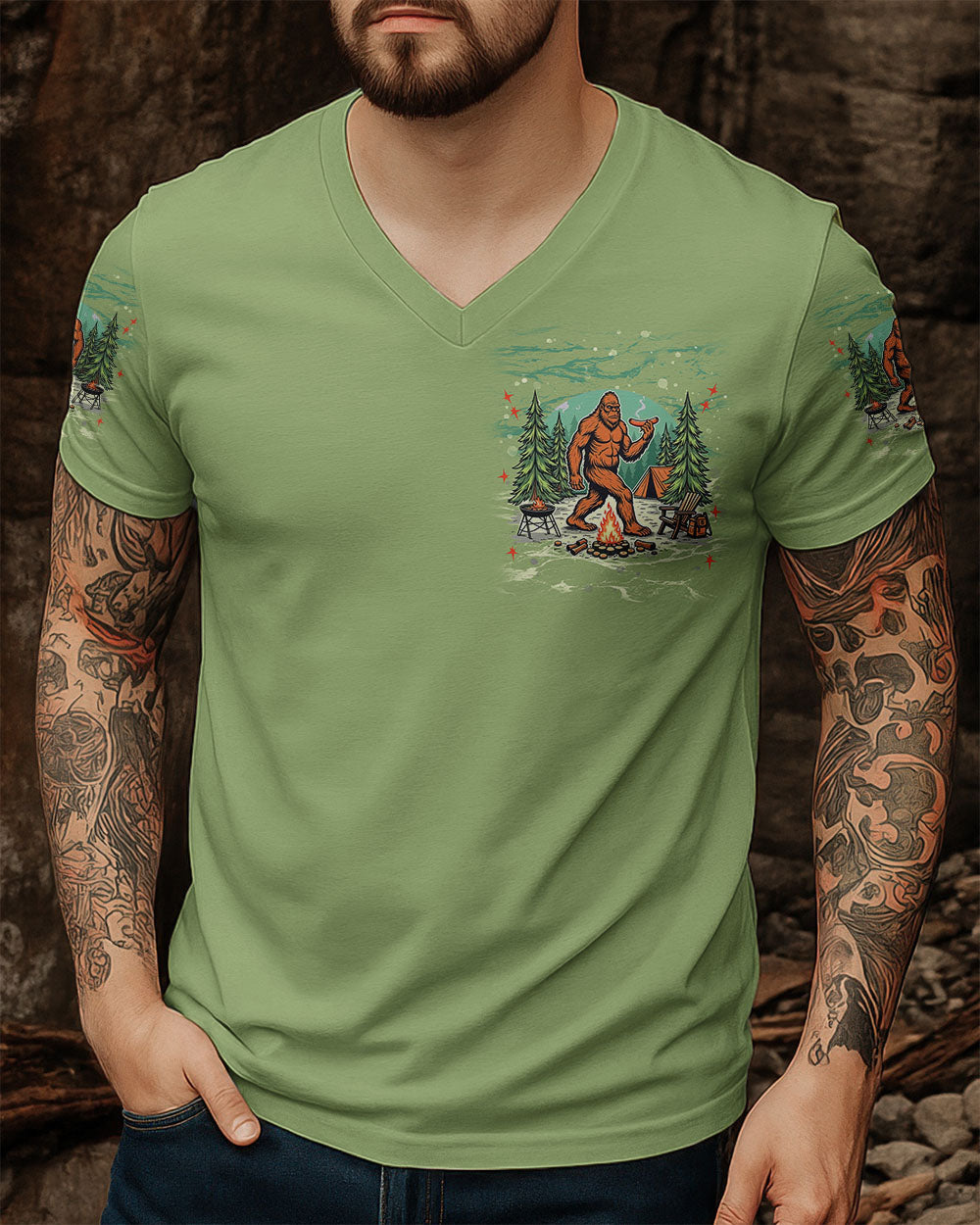 BIGFOOT GRABBED MY WIENER ALL OVER PRINT - TLNT1208252