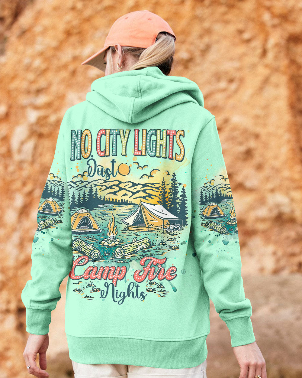 NO CITY LIGHTS JUST CAMP FIRE NIGHTS ALL OVER PRINT - TLNT1209244