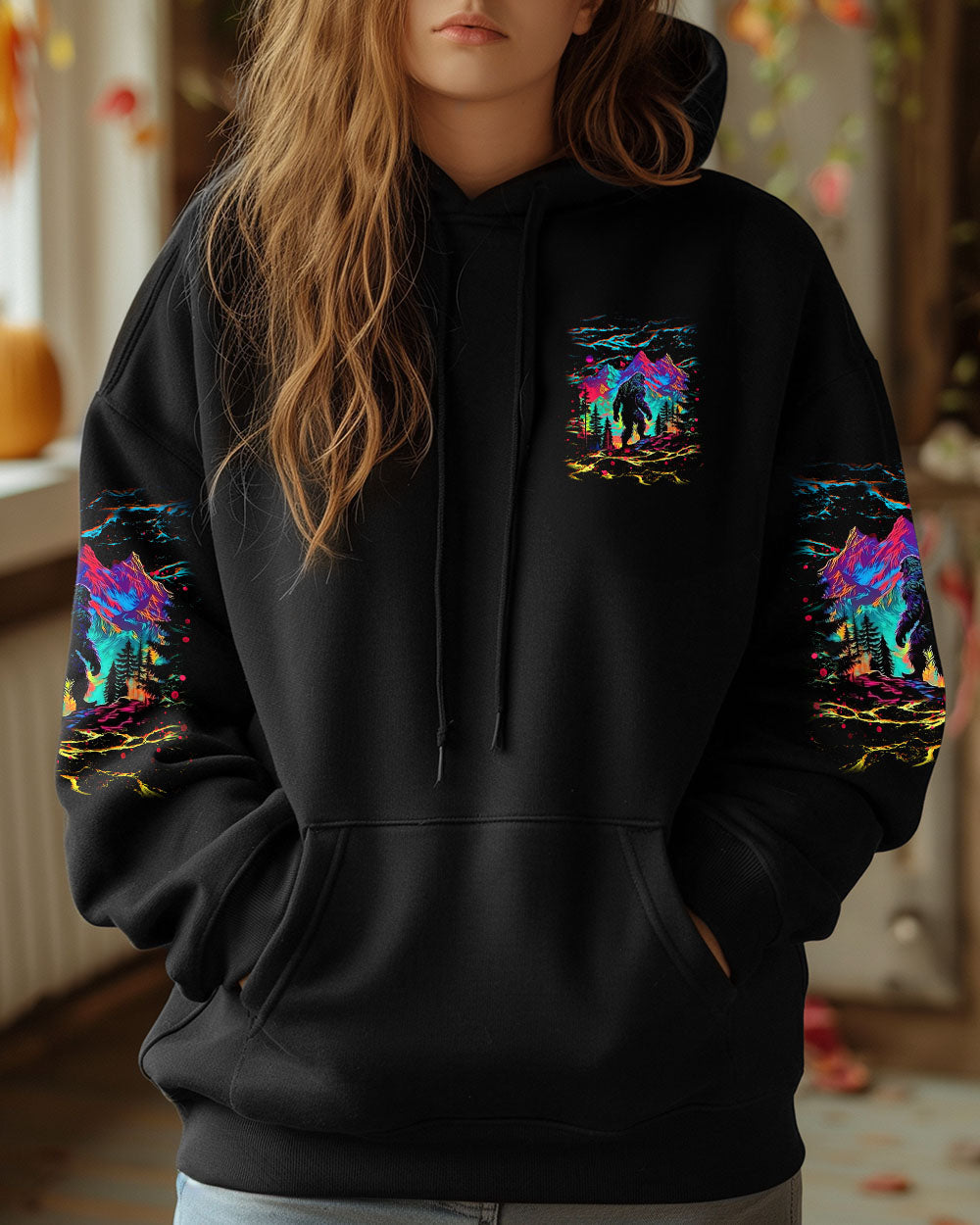 THE CLOSER I GET TO NATURE COLORFUL BIGFOOT ALL OVER PRINT -  TLNT1211244