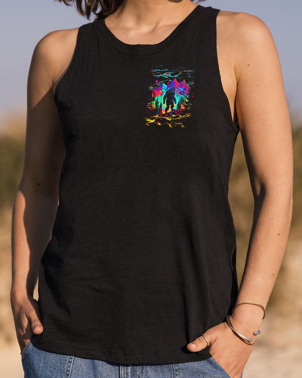 THE CLOSER I GET TO NATURE COLORFUL BIGFOOT ALL OVER PRINT -  TLNT1211244