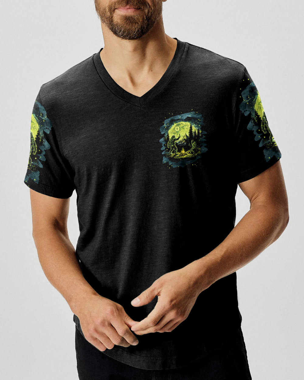 MAKING MEMORIES ONE CAMPFIRE AT A TIME BIGFOOT ALL OVER PRINT  - TLNT1302251