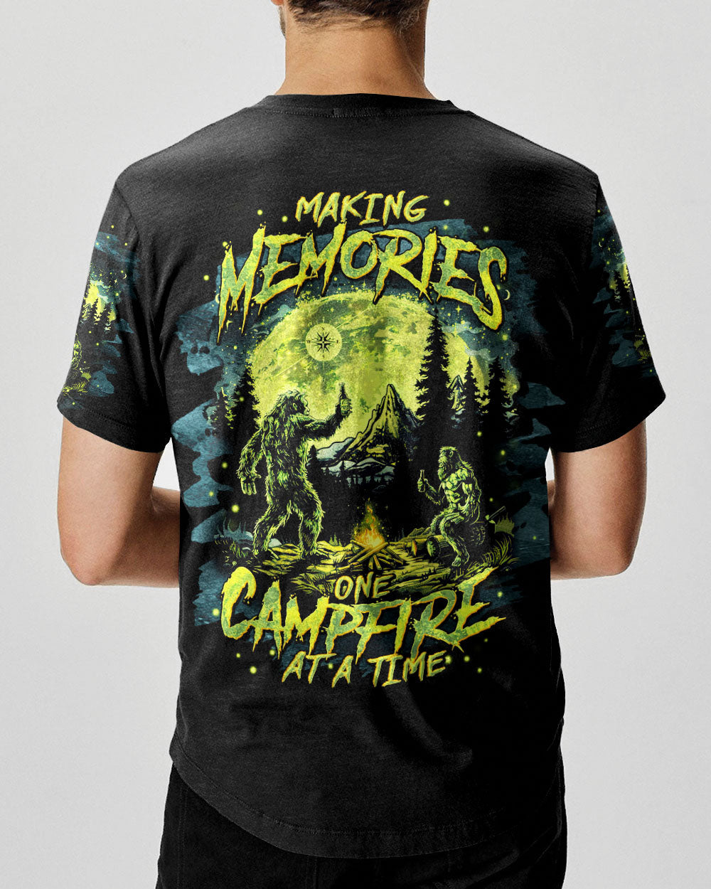 MAKING MEMORIES ONE CAMPFIRE AT A TIME BIGFOOT ALL OVER PRINT  - TLNT1302251