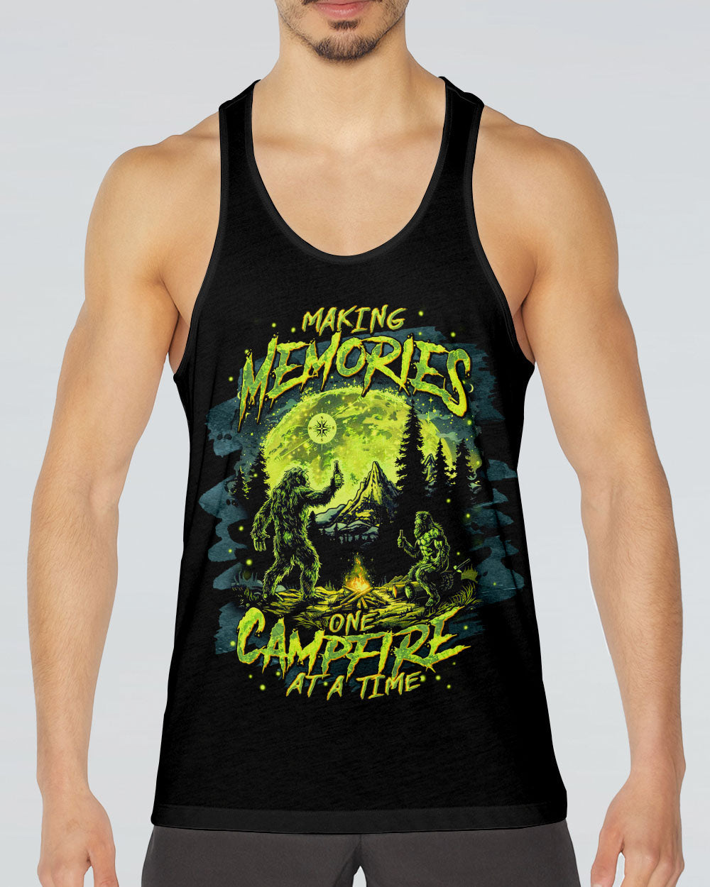 MAKING MEMORIES ONE CAMPFIRE AT A TIME BIGFOOT ALL OVER PRINT  - TLNT1302251