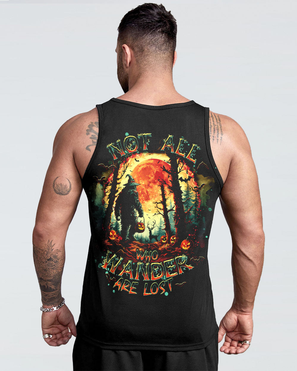 NOT ALL WHO WANDER ARE LOST BIGFOOT HALLOWEEN ALL OVER PRINT - TLNT1309241