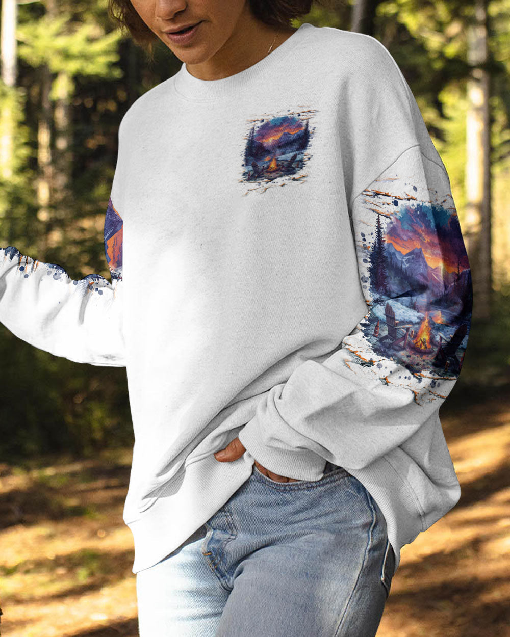 MAKING MEMORIES ONE CAMPFIRE AT A TIME ALL OVER PRINT  - TLNT1510241