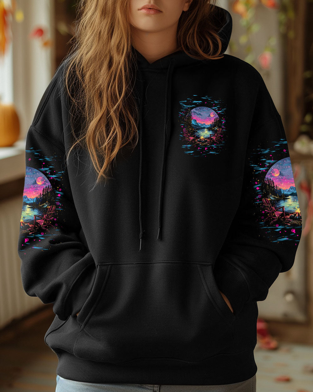 AND INTO THE FOREST I GO CAMPFIRE ALL OVER PRINT - TLNT1902251