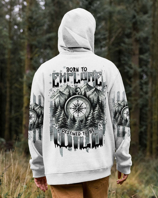 BORN TO EXPLORE DESTINED TO BE WILD COMPASS ALL OVER PRINT - TLNT1909242