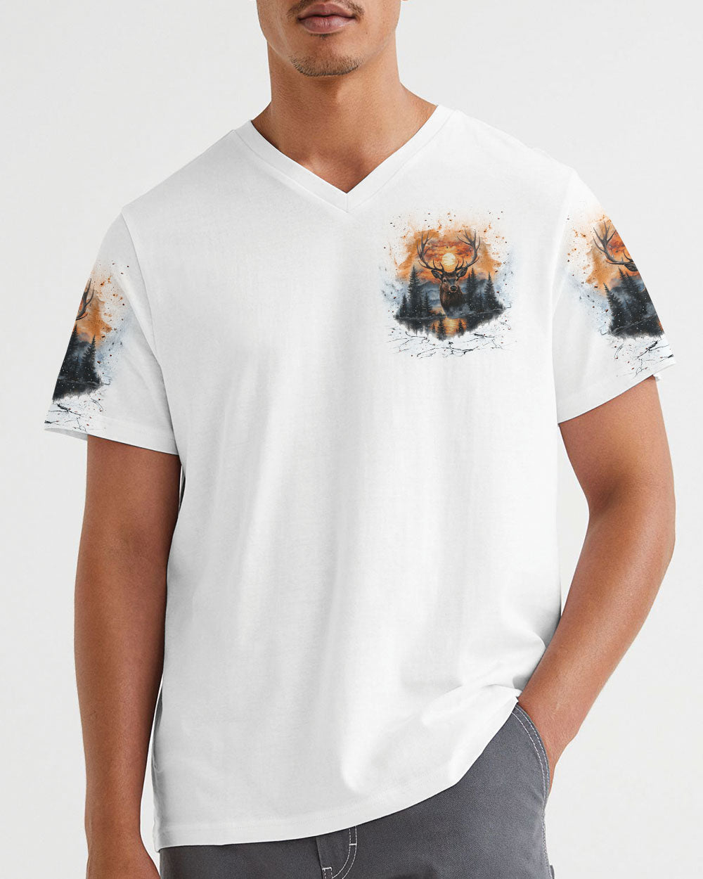 THE CLOSER I GET TO NATURE DEER ALL OVER PRINT - TLNT2001252