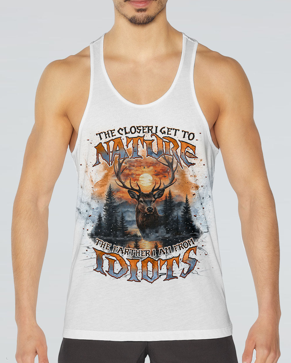 THE CLOSER I GET TO NATURE DEER ALL OVER PRINT - TLNT2001252
