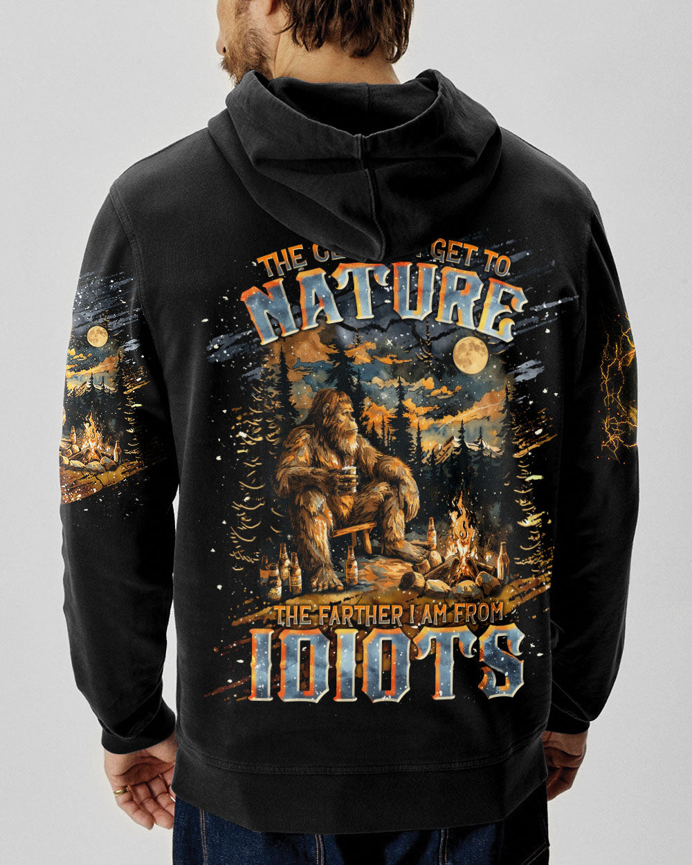 THE CLOSER I GET TO NATURE BIGFOOT ALL OVER PRINT - TLNT2011251