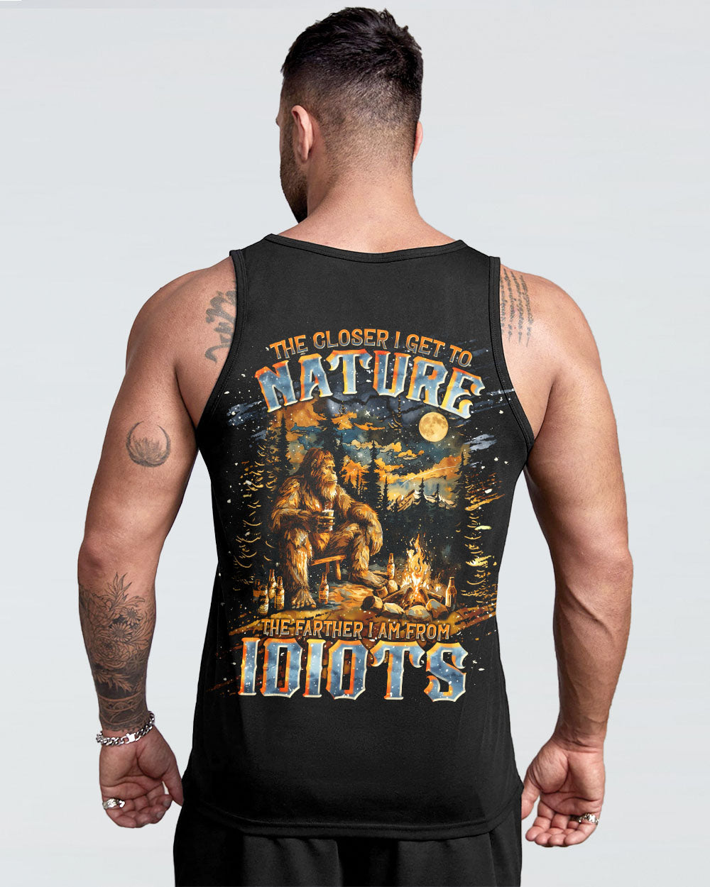 THE CLOSER I GET TO NATURE BIGFOOT ALL OVER PRINT - TLNT2011251