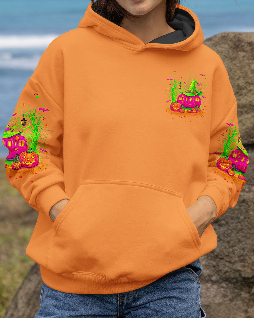 MY BROOM BROKE SO NOW HALLOWEEN CAMPING ALL OVER PRINT - TLNT2107252