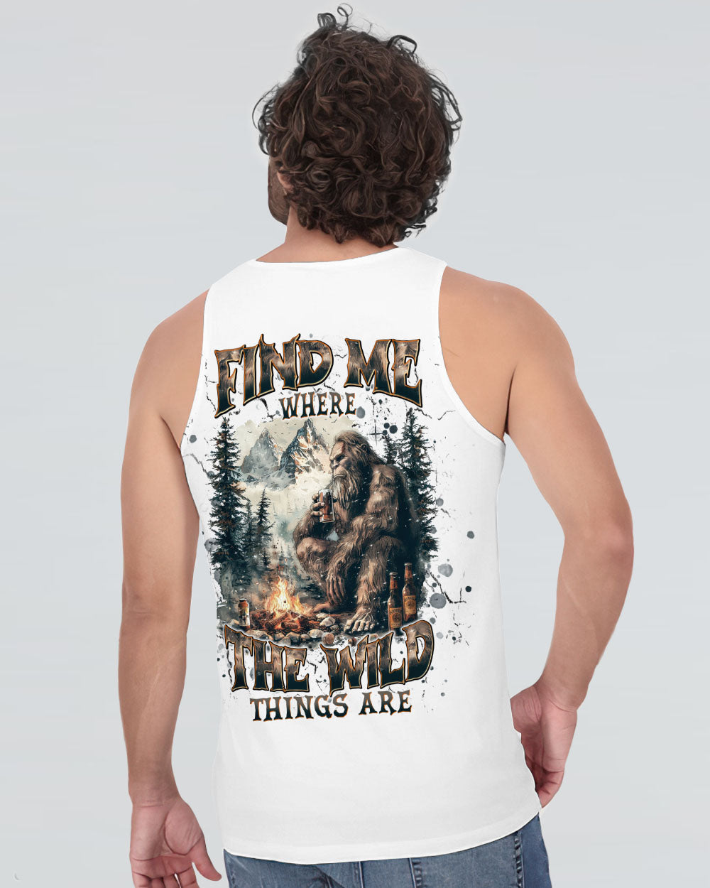 FIND ME WHERE THE WILD THINGS ARE BIGFOOT ALL OVER PRINT  - TLNT2211241