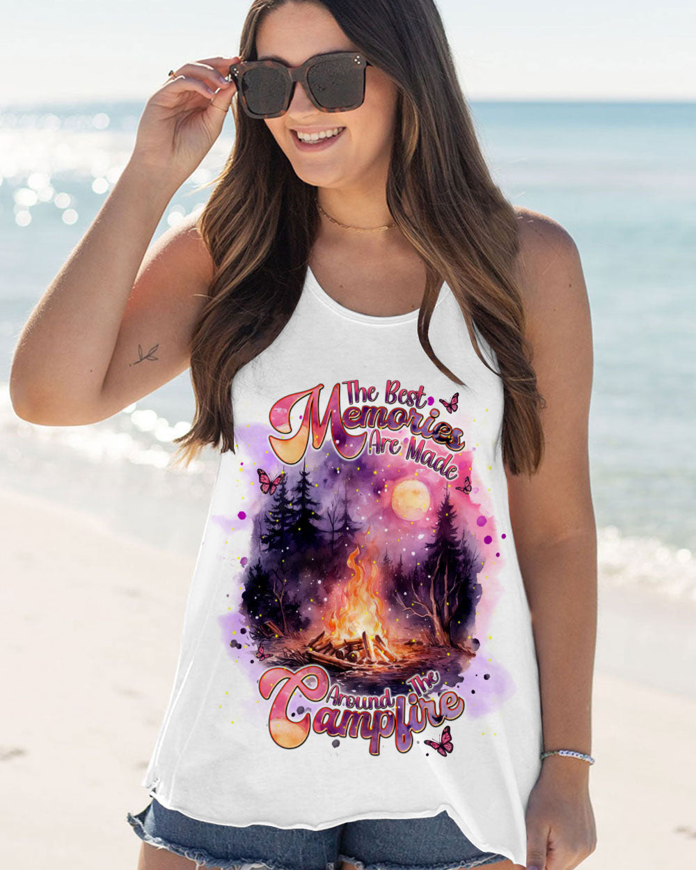 THE BEST MEMORIES ARE MADE AROUND THE CAMPFIRE ALL OVER PRINT - TLNT2309243