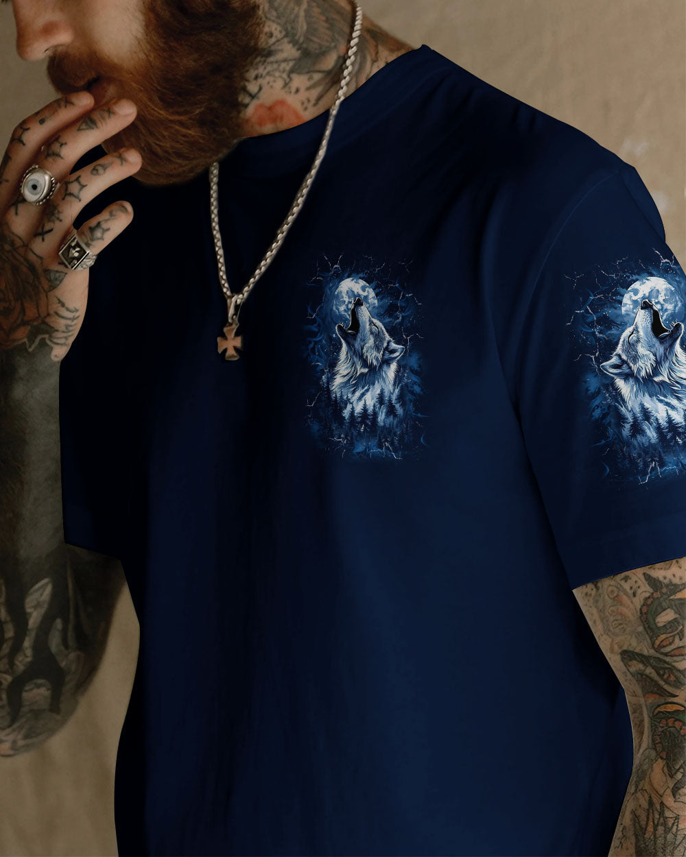WILD SPIRIT UNBREAKABLE SOUL WOLF ALL OVER PRINT  - TLNT2403251
