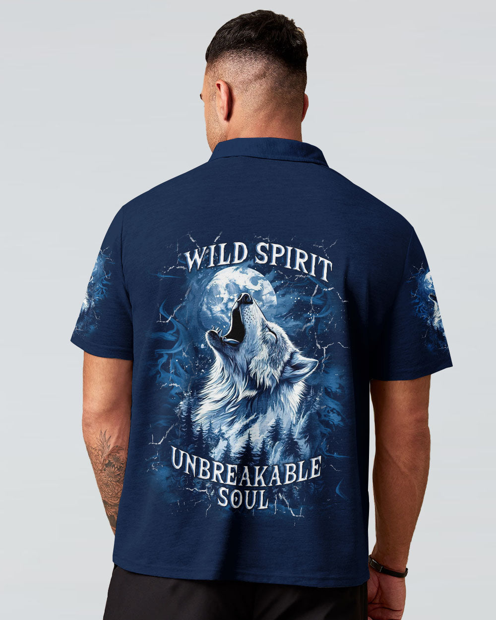 WILD SPIRIT UNBREAKABLE SOUL WOLF ALL OVER PRINT  - TLNT2403251