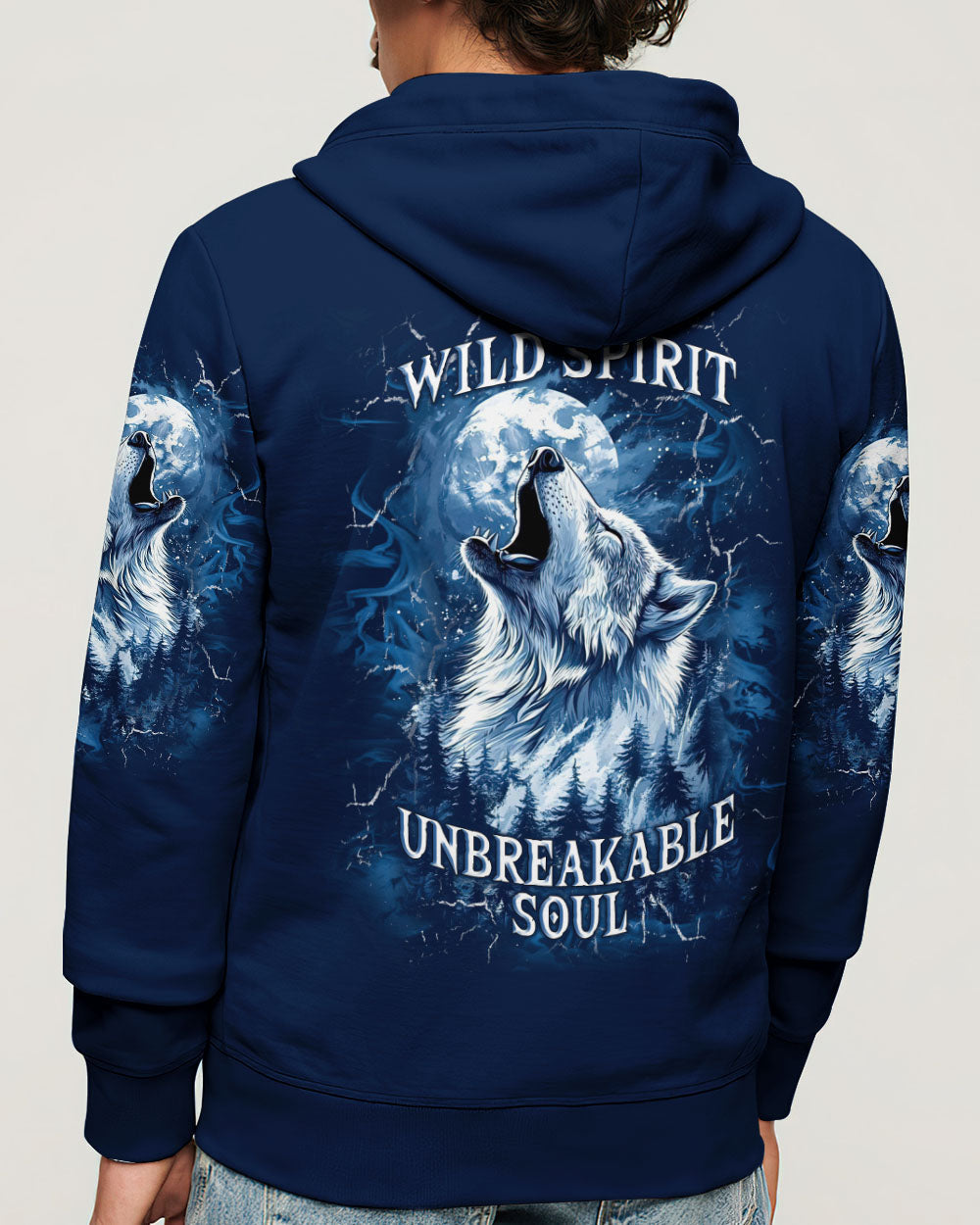 WILD SPIRIT UNBREAKABLE SOUL WOLF ALL OVER PRINT  - TLNT2403251