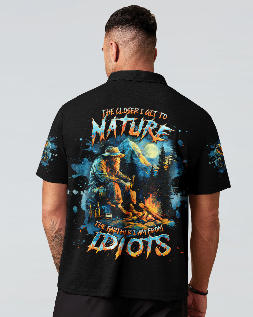 THE CLOSER I GET TO NATURE BIGFOOT ALL OVER PRINT - TLNT2509241
