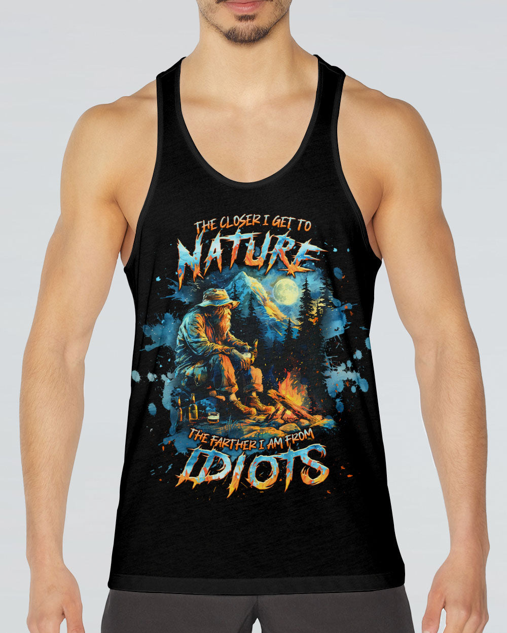 THE CLOSER I GET TO NATURE BIGFOOT ALL OVER PRINT - TLNT2509241