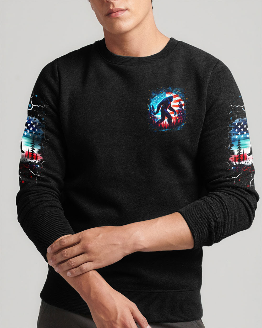HELLO DARKNESS MY OLD FRIEND BIGFOOT ALL OVER PRINT - TLNT2710252