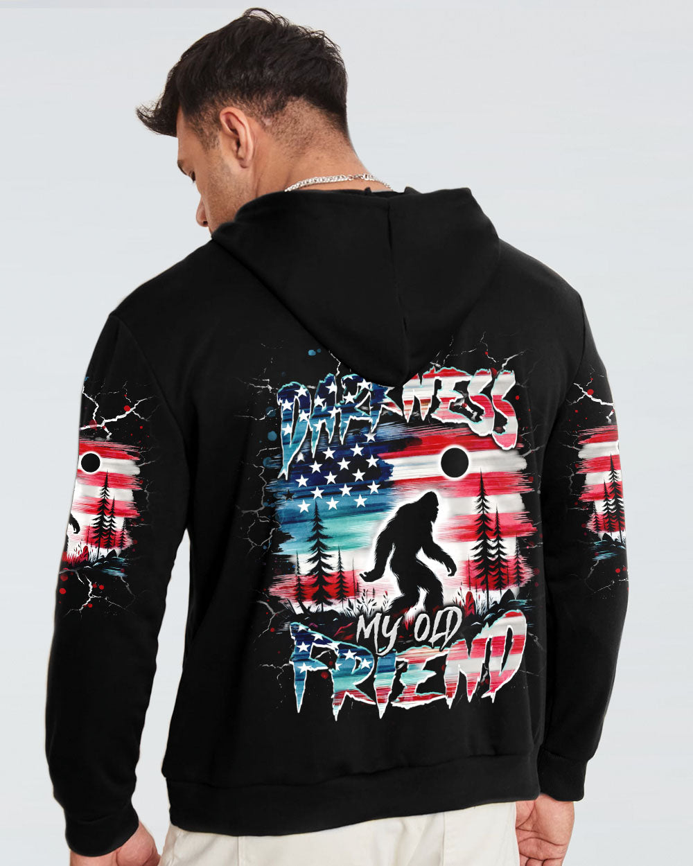 HELLO DARKNESS MY OLD FRIEND BIGFOOT ALL OVER PRINT - TLNT2710252