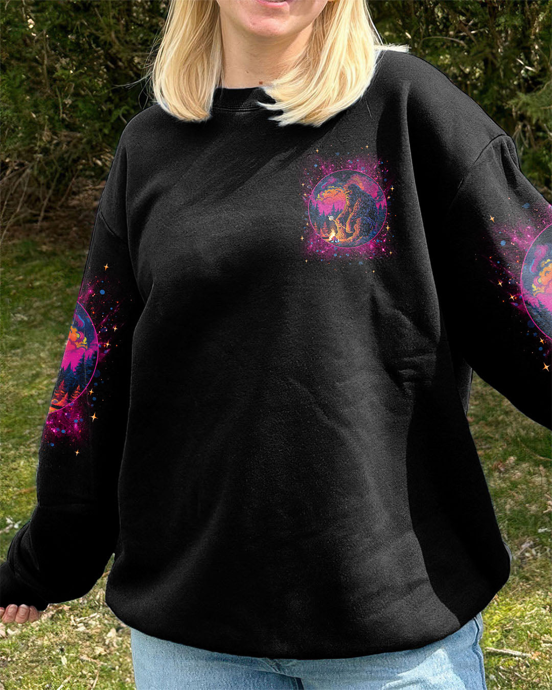 HELLO DARKNESS MY OLD FRIEND BIGFOOT ALL OVER PRINT - TLNT2711251