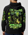 I'M HIDING FROM STUPID PEOPLE BIGFOOT ALL OVER PRINT - TLNT2802251