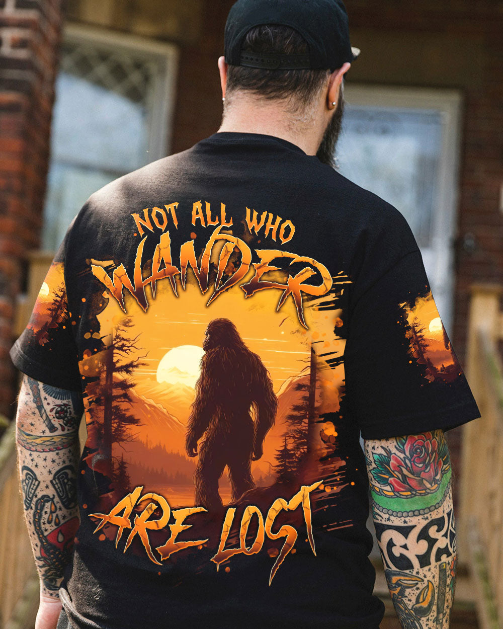 NOT ALL WHO WANDER ARE LOST BIGFOOT ALL OVER PRINT - TLNT3011241
