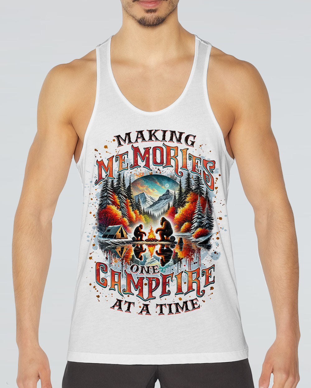 MAKING MEMORIES ONE CAMPFIRE AT A TIME BIGFOOT ALL OVER PRINT  - TLNZ0402254
