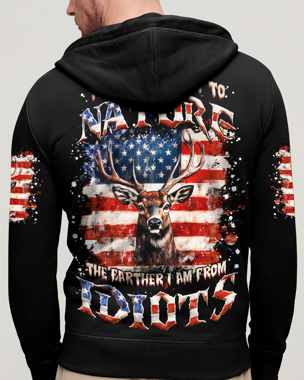 THE CLOSER I GET TO NATURE DEER ALL OVER PRINT  - TLNZ0603251