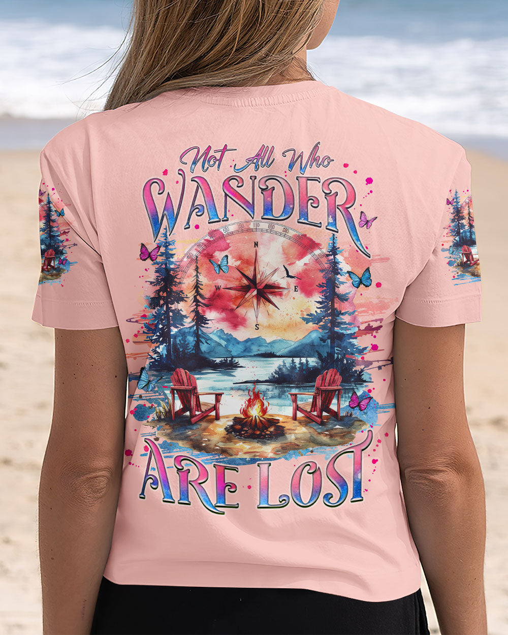 NOT ALL WHO WANDER ARE LOST COMPASS ALL OVER PRINT - TLNZ0611244