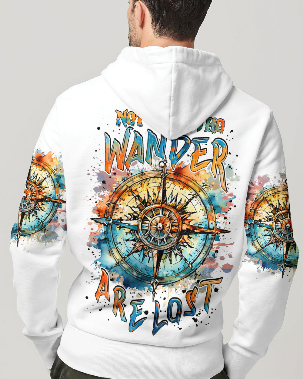 NOT ALL WHO WANDER ARE LOST COMPASS ALL OVER PRINT - TLNZ0703252