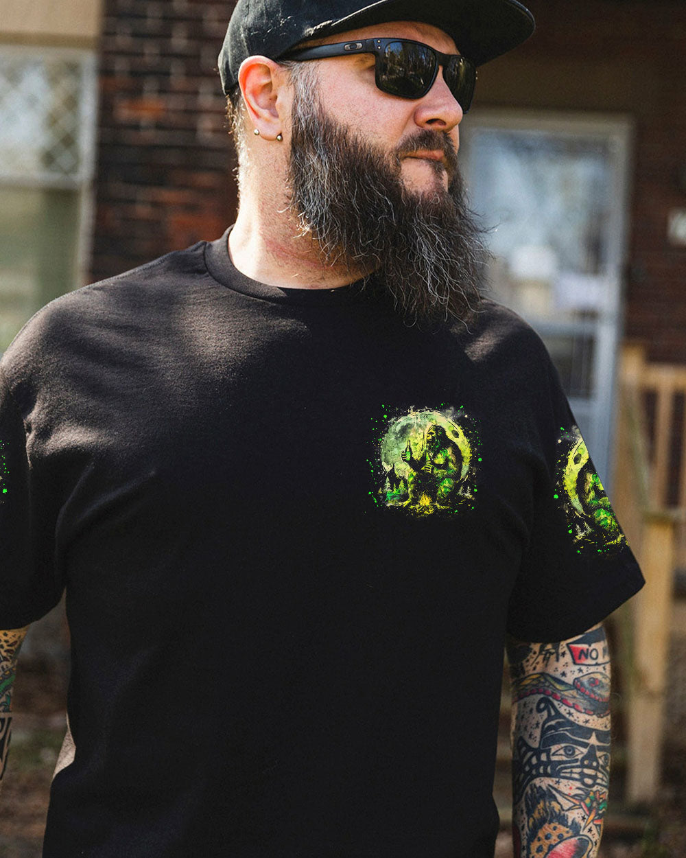 NOT ALL WHO WANDER ARE LOST BIGFOOT COMPASS ALL OVER PRINT -  TLNZ1002253