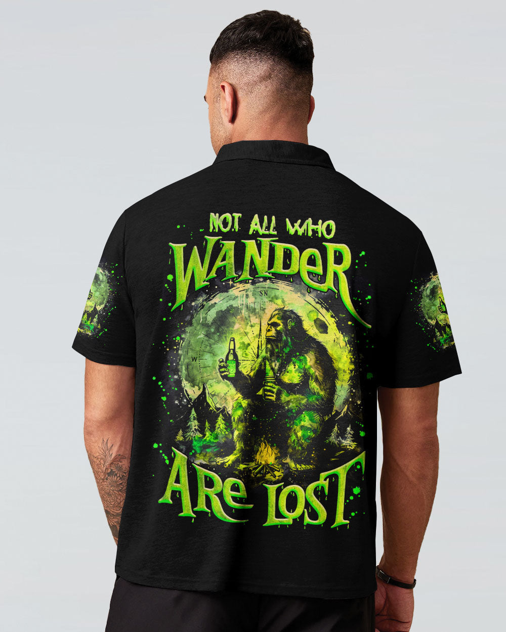 NOT ALL WHO WANDER ARE LOST BIGFOOT COMPASS ALL OVER PRINT -  TLNZ1002253