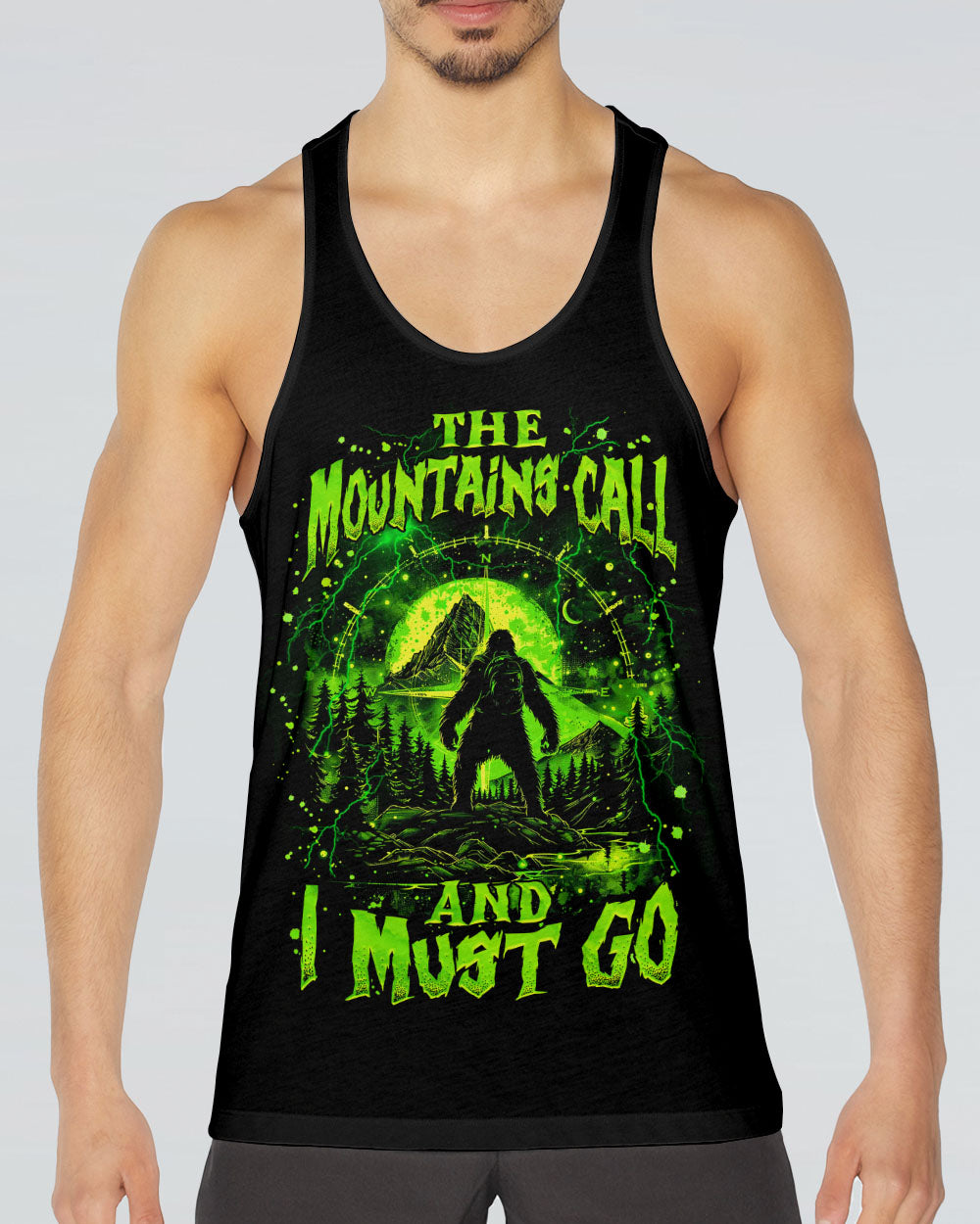 THE MOUNTAINS CALL AND I MUST GO BIGFOOT ALL OVER PRINT  - TLNZ1003253