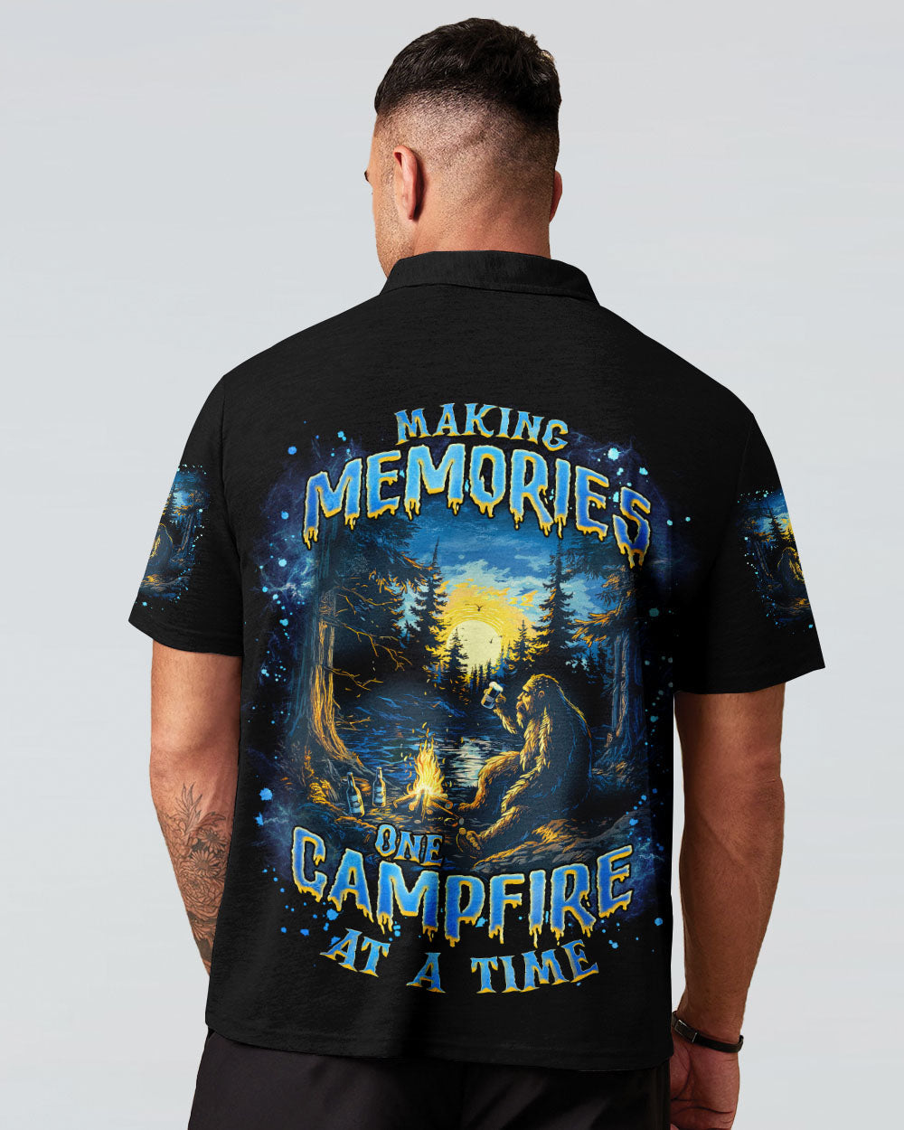 MAKING MEMORIES ONE CAMPFIRE AT A TIME BIGFOOT ALL OVER PRINT  - TLNZ1103253