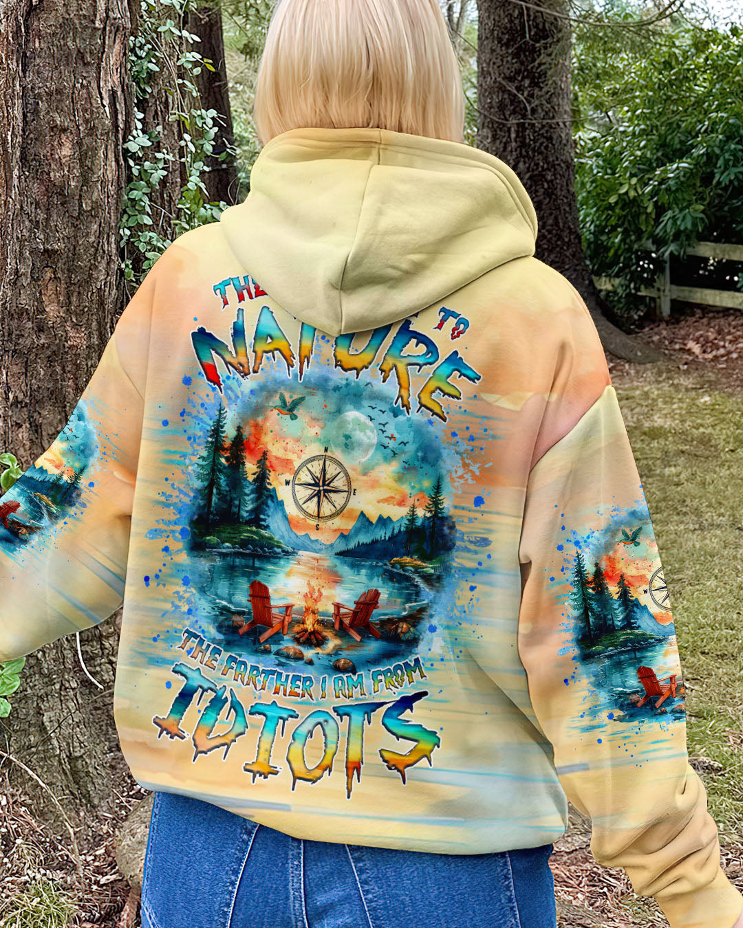 THE CLOSER I GET TO NATURE CAMPFIRE ALL OVER PRINT -  TLNZ1111244